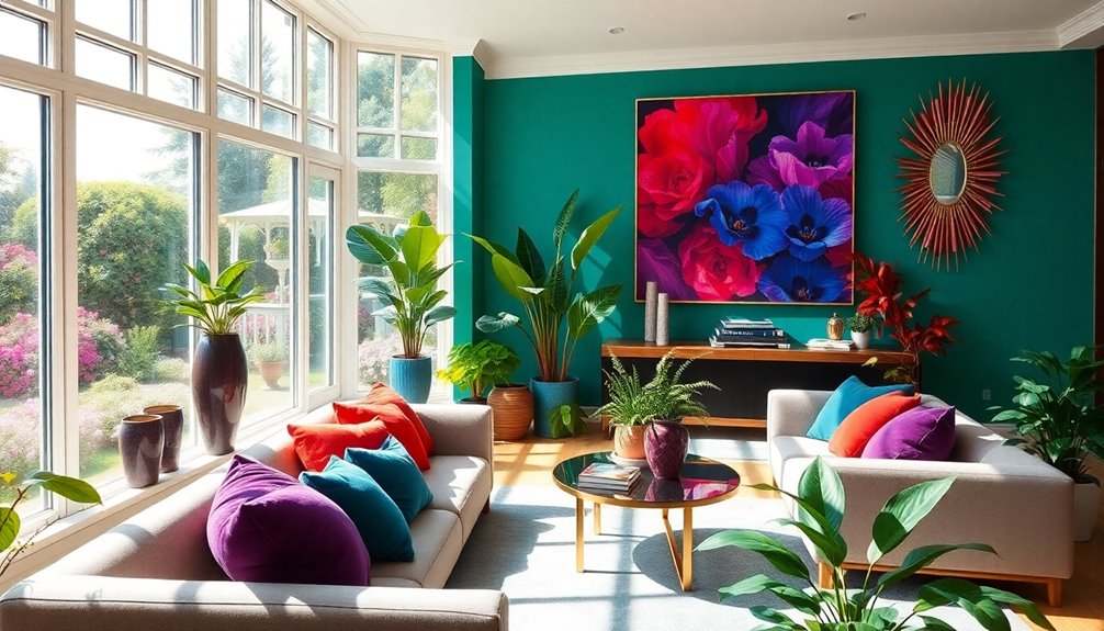 colorful accents for ambiance