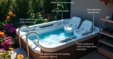 elderly friendly hot tub features