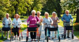 elderly walkers safety and comfort