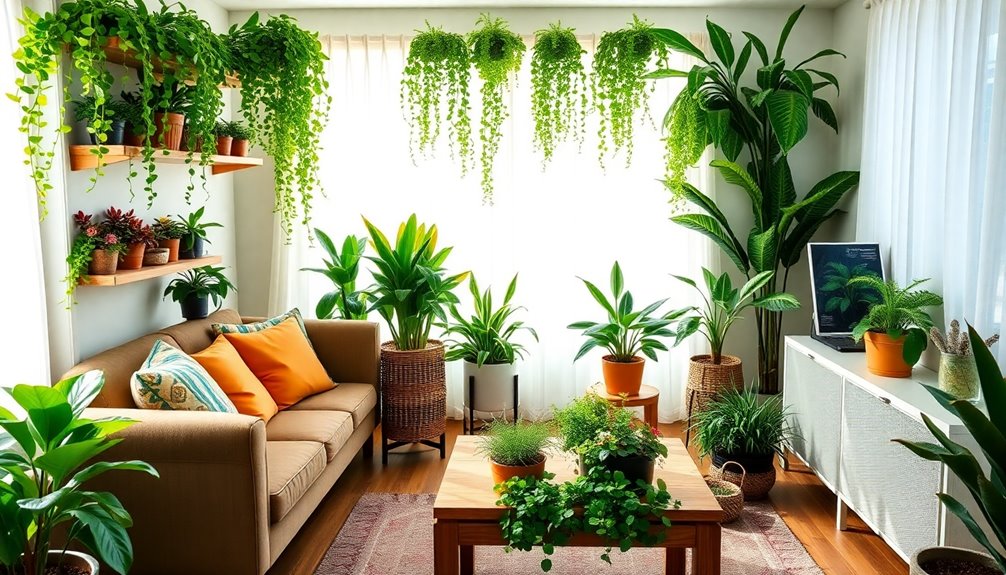 enhance space with greenery