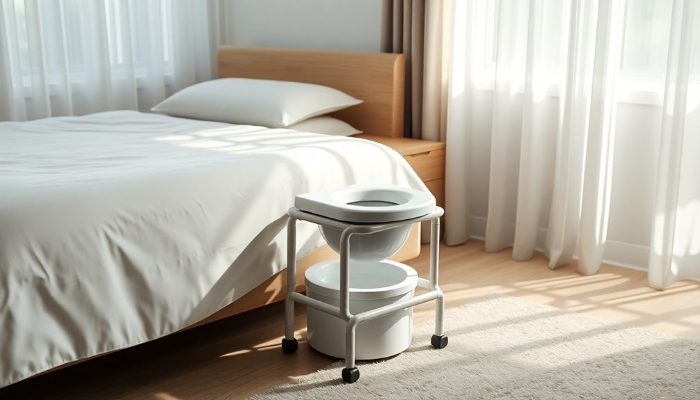 selecting elderly bedside commode