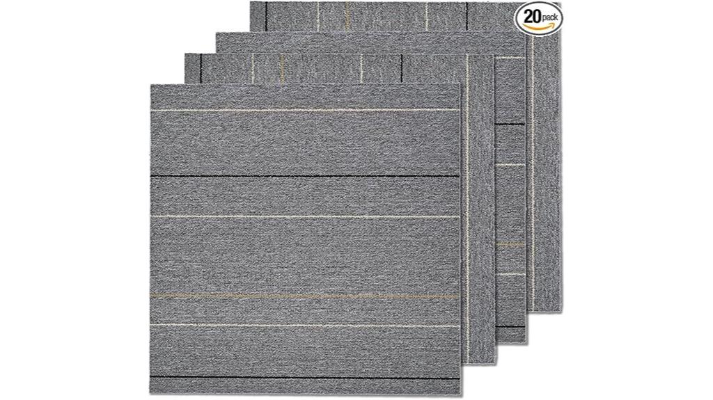20 piece carpet tile set