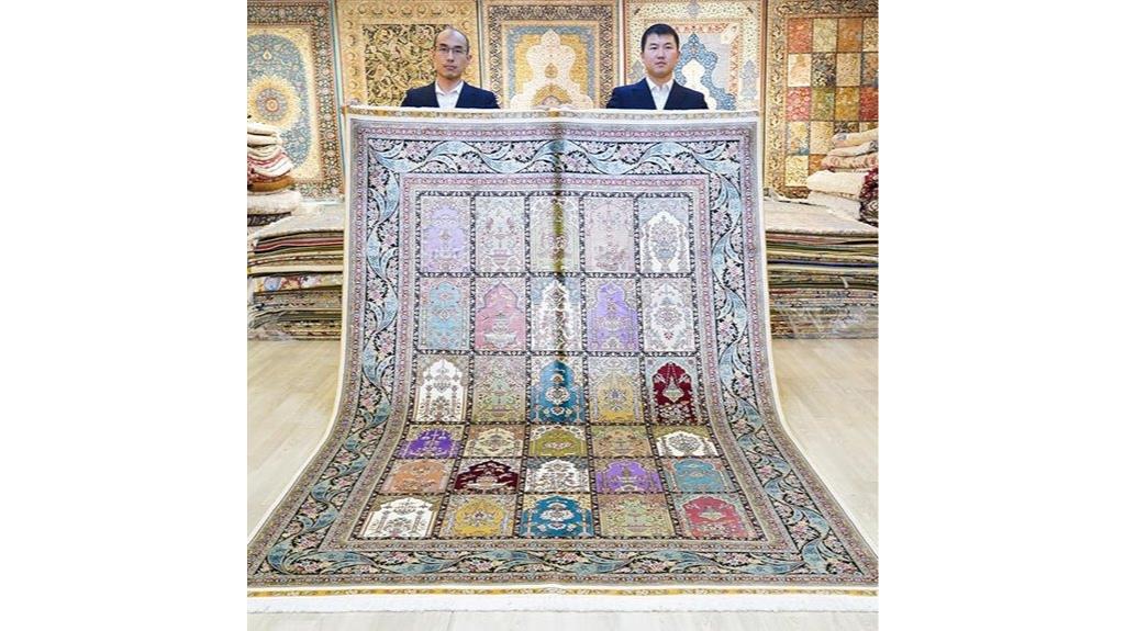 6x9ft silk handmade rug