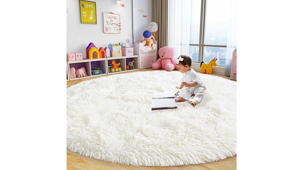 8 foot fluffy girl s rug