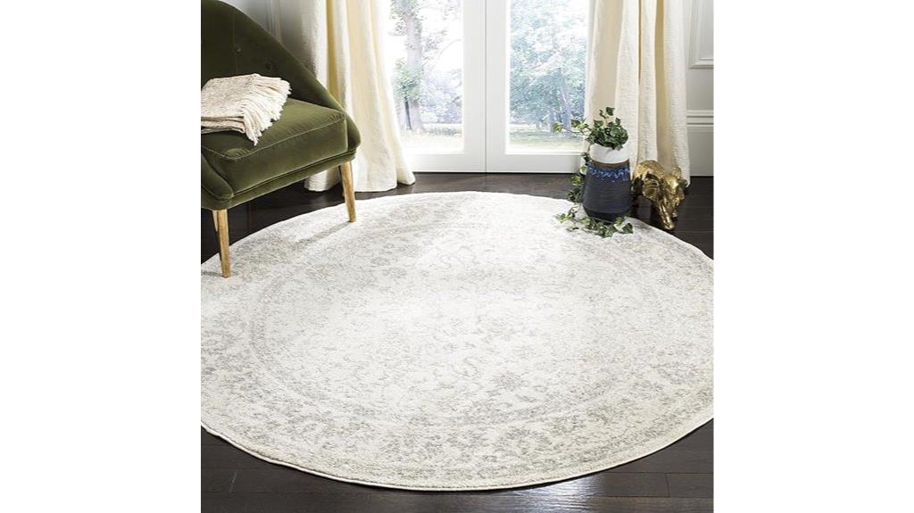 adirondack ivory silver rug