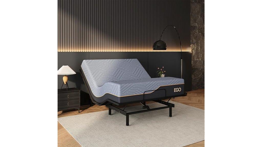 adjustable bed with memory foam