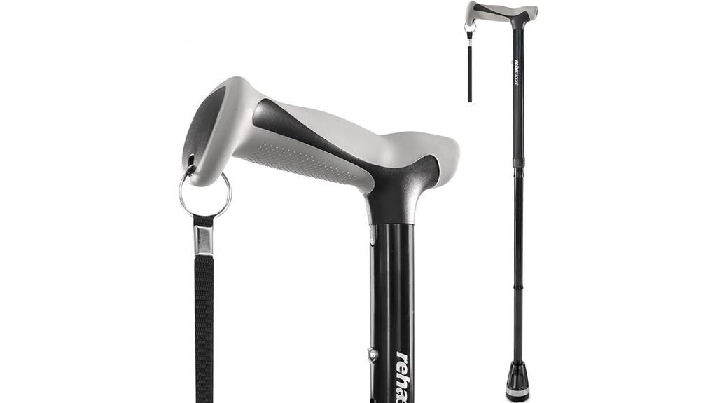 adjustable folding cane with bag