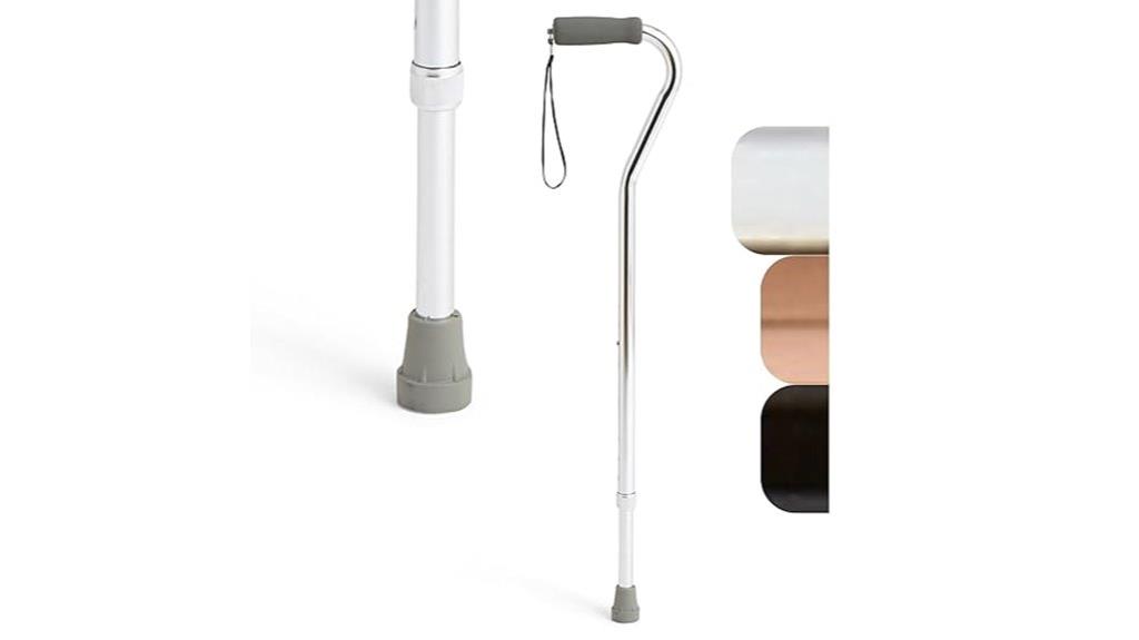 aluminum chrome offset cane