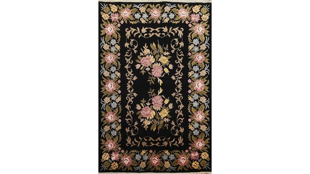 aubusson floral area rug