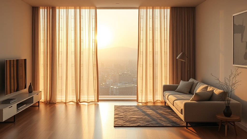 automated sunrise curtain opening