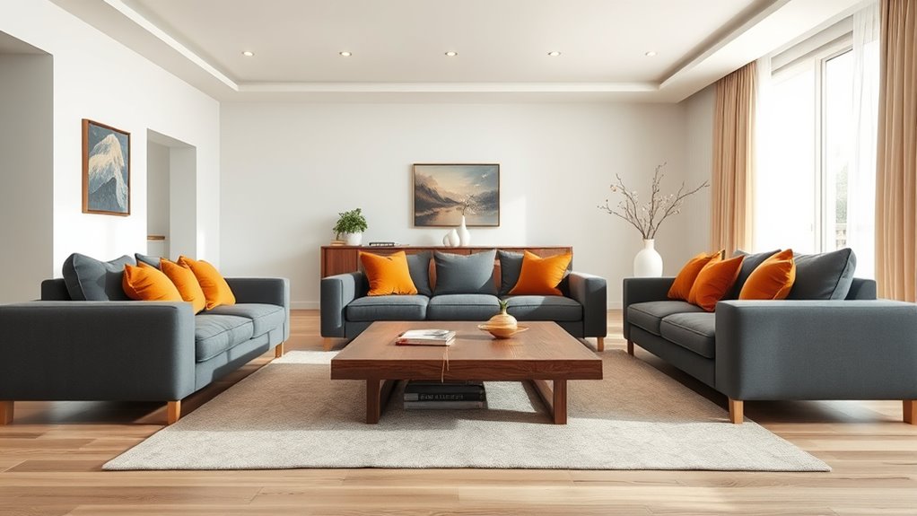 balanced furniture and decor