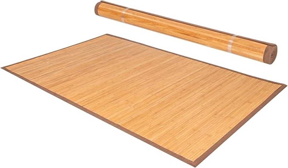bamboo rug with grip