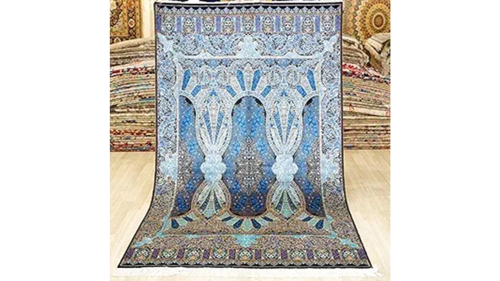 blue handmade oriental rug
