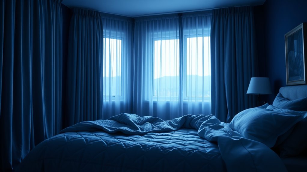 blue tones promote restful sleep