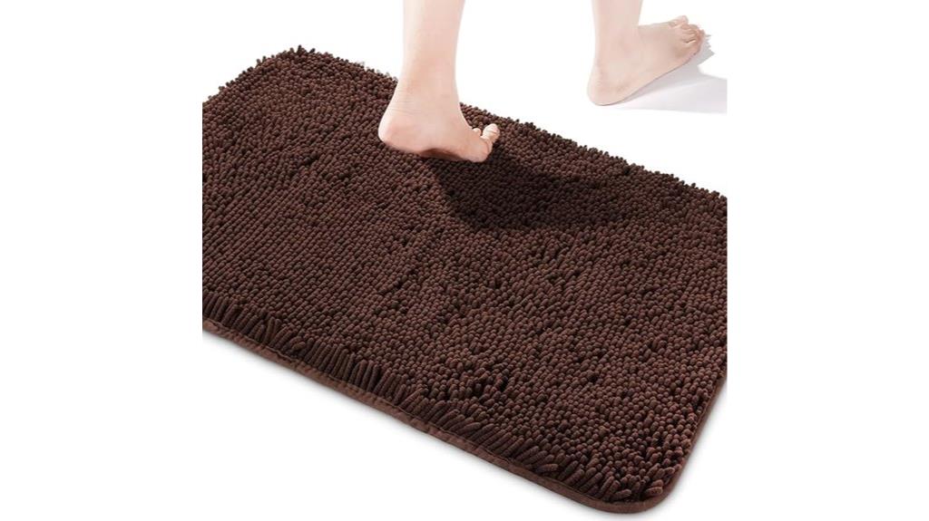 brown bathroom rug 17x24