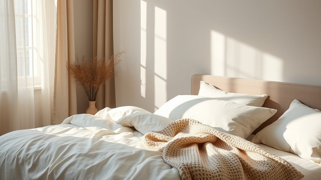 calm neutral sleep environment