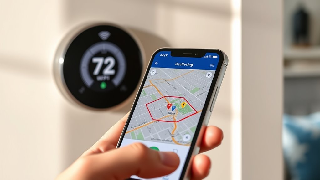 check thermostat geofencing compatibility
