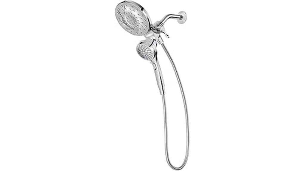 chrome handheld showerhead