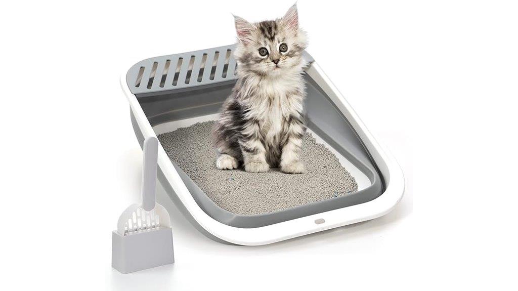 collapsible cat litter box