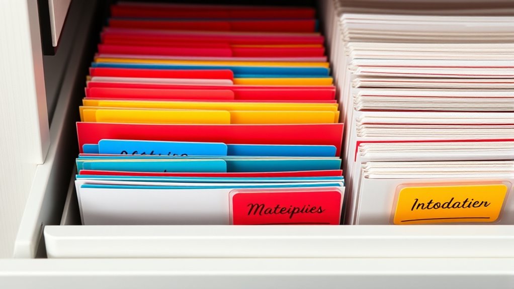 color coded labeled organization