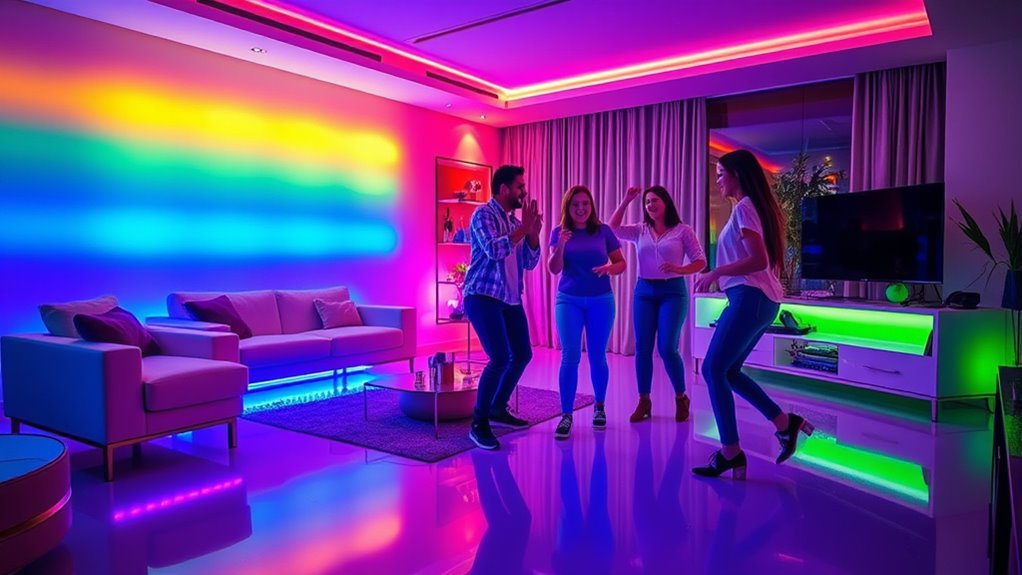 colorful responsive lighting options