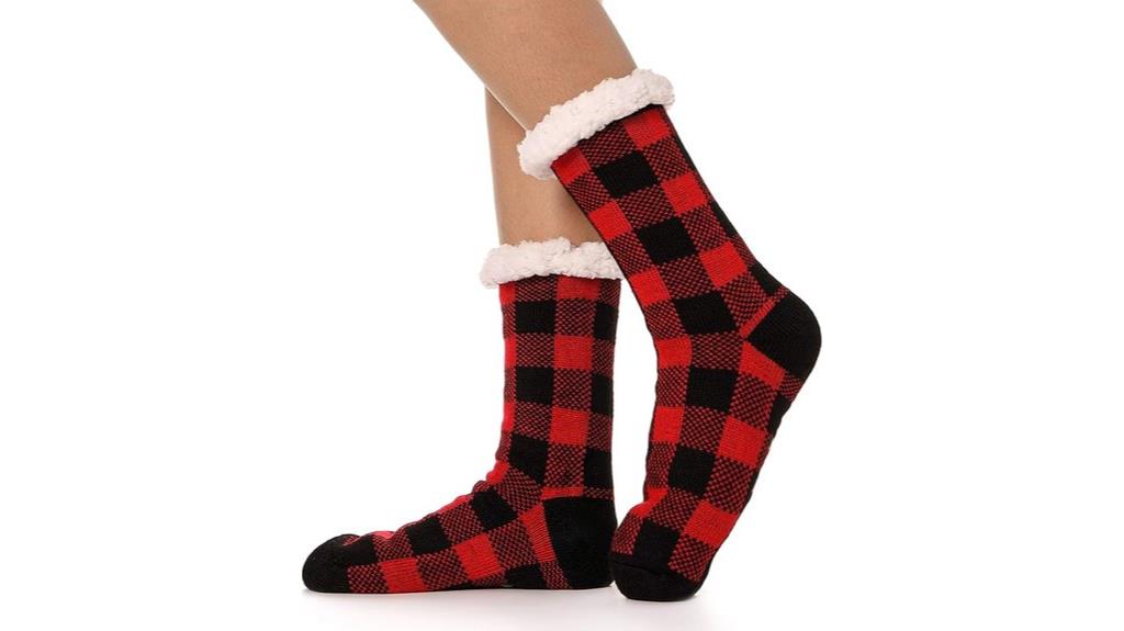cozy fuzzy cabin socks