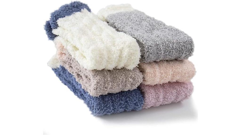 cozy fuzzy sock slippers