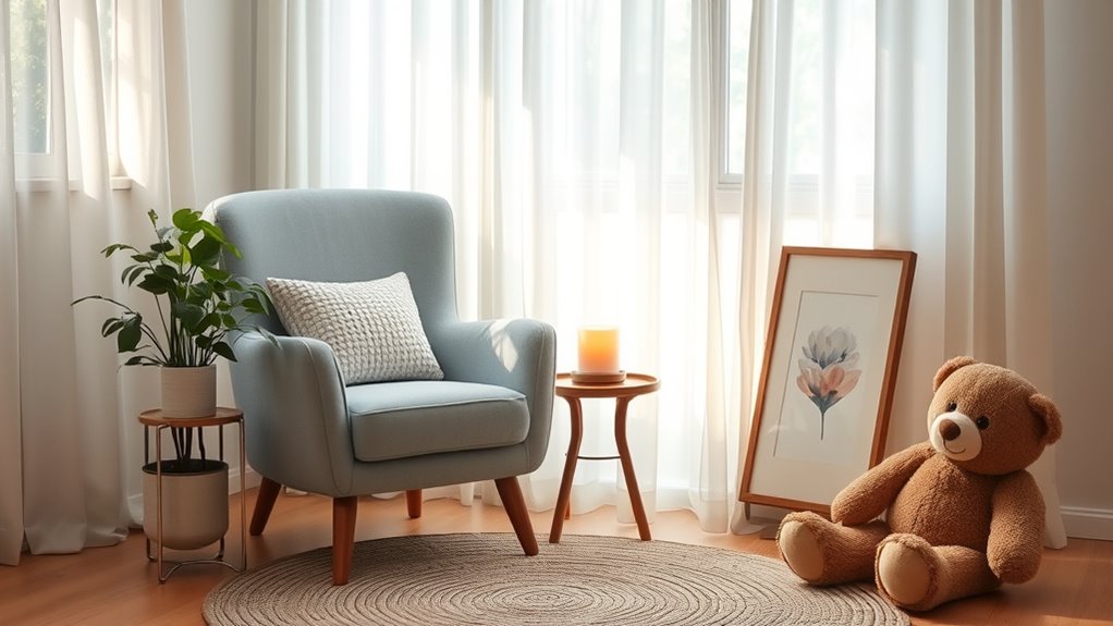 create calming comforting environment