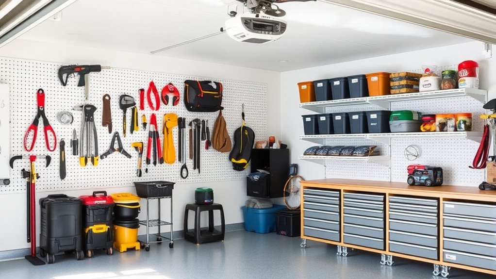 create organized storage zones