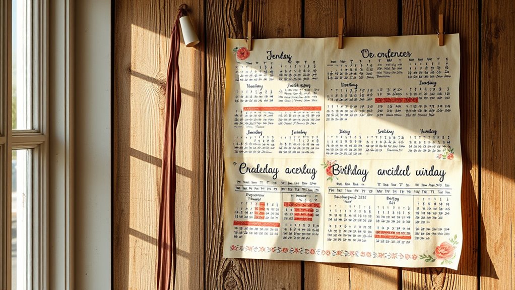 creative family calendar design