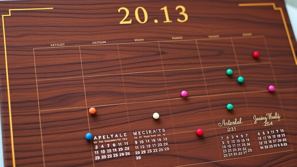 custom calendar with heritage dates