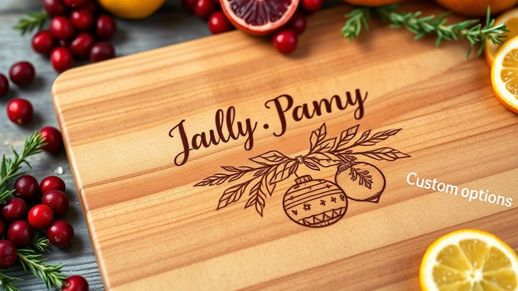 custom engraved colorful cutting board