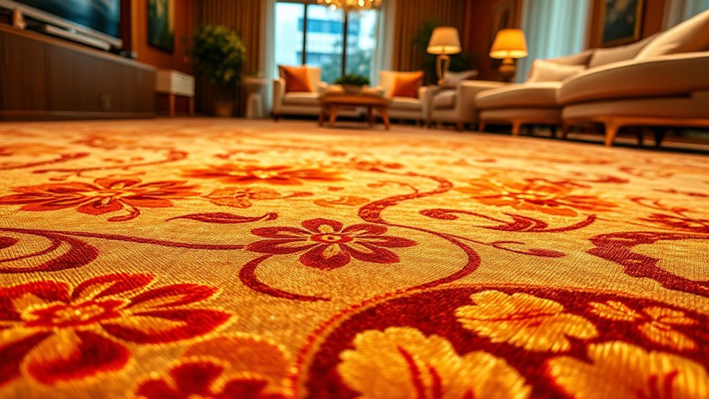 custom silk carpet selection