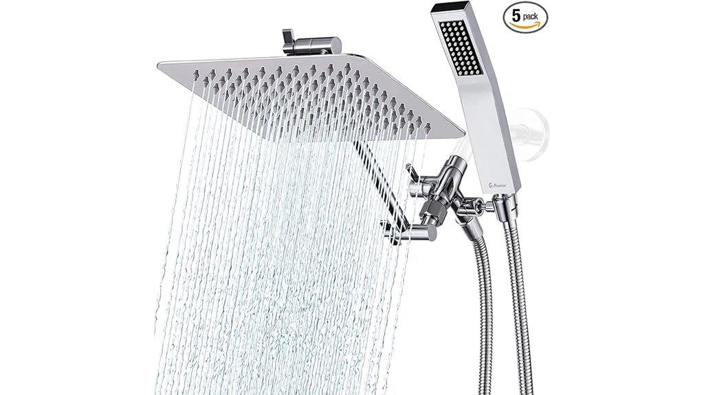 dual metal shower head