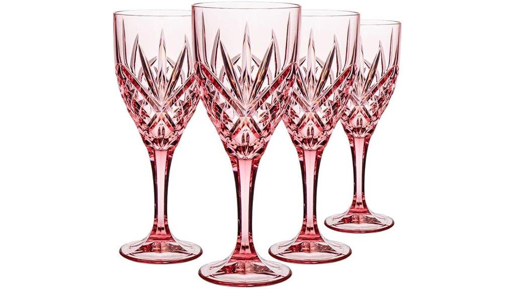 durable acrylic wine glasses