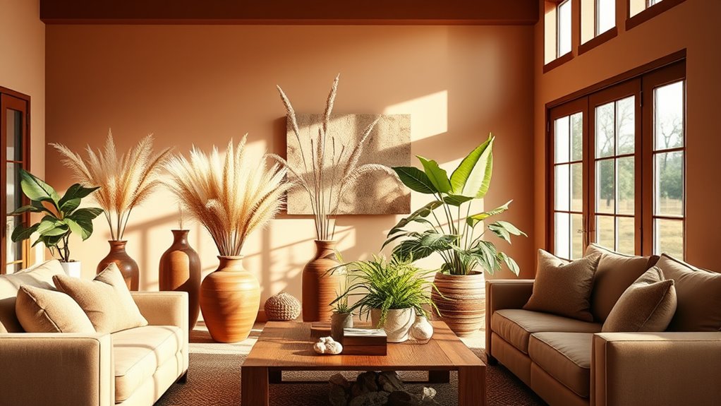 earth inspired calming hues