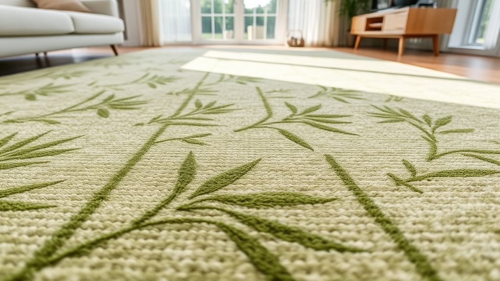 eco friendly bamboo silk rugs