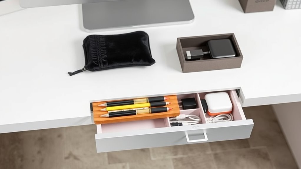 efficient clutter free workspace organization