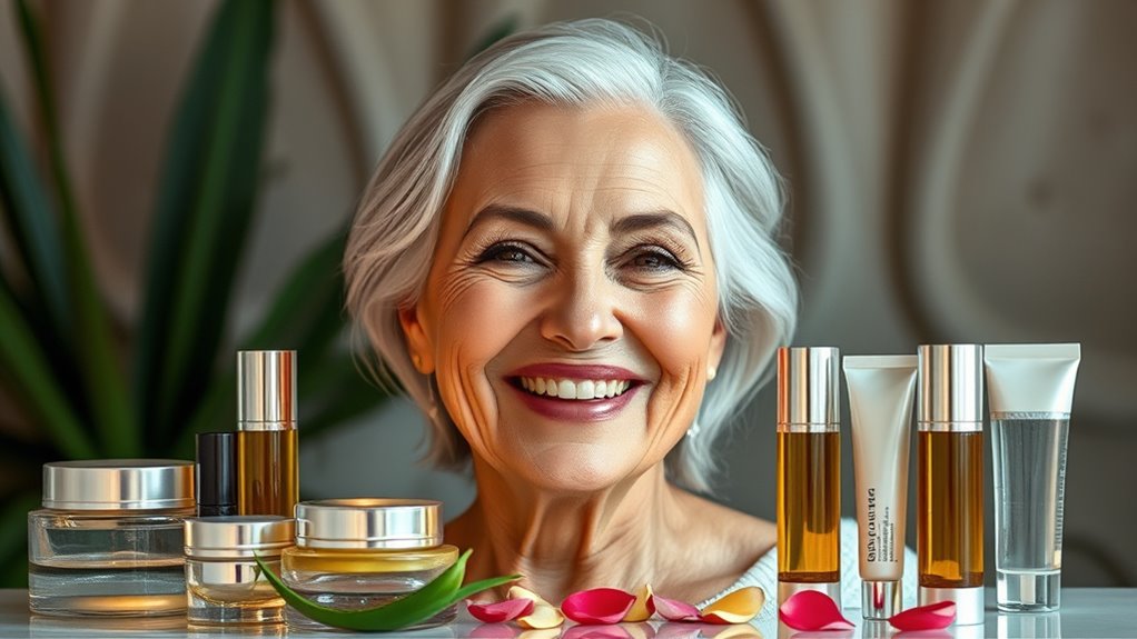 elderly women skin care