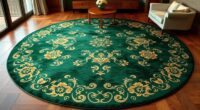 elegant 8 foot round silk rugs