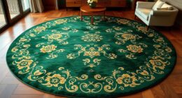 elegant 8 foot round silk rugs