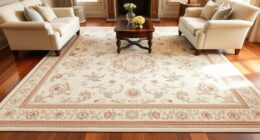 elegant ivory silk rugs