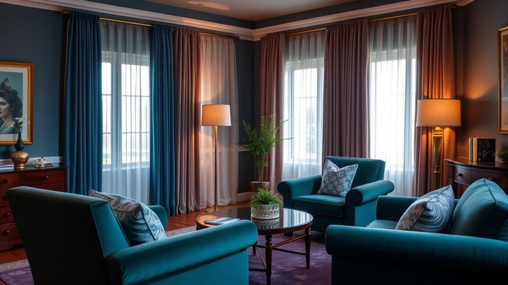 elegant muted jewel tones