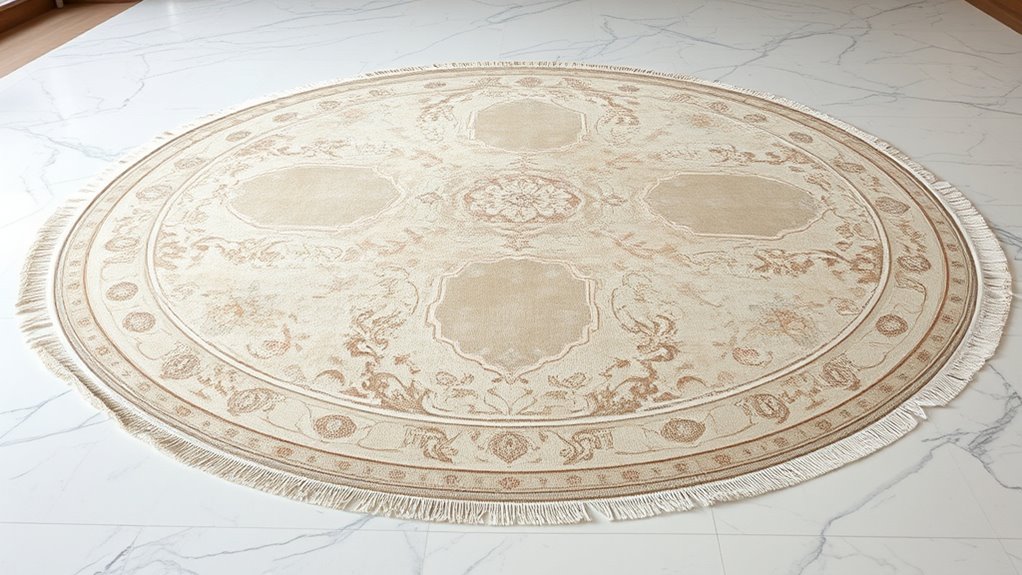 elegant neutral silk carpets