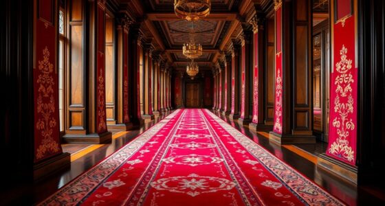 elegant palace hallway runners