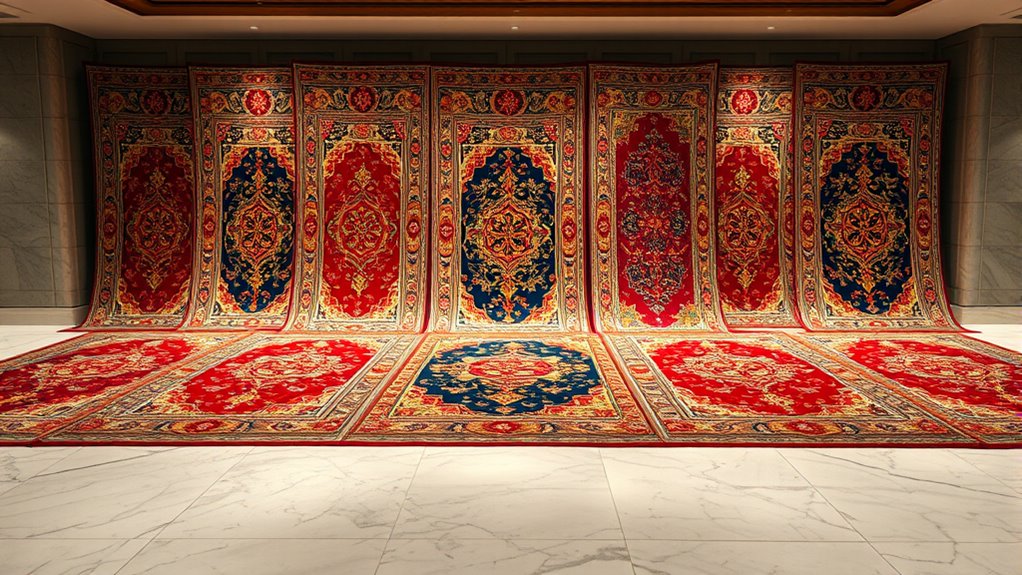 elegant persian silk carpets