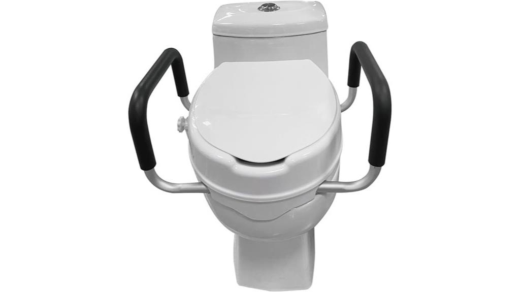 elongated toilet seat handles