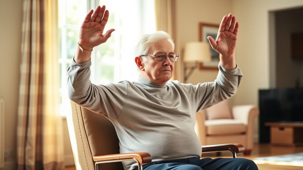 enhance stability with arm raises