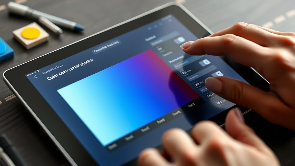 ensure accessible color contrast