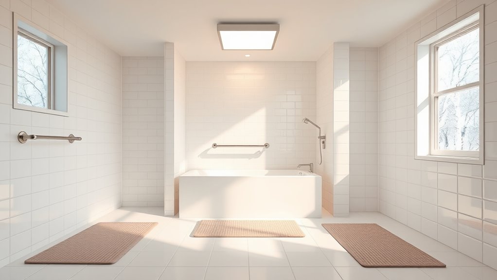 ensure safe bathroom lighting
